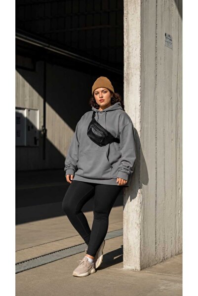 BENROMA 3 Yarn Combed Cotton Plus Size Unisex Sweatshirt Mq4