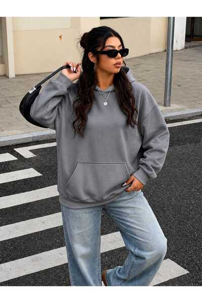 BENROMA 3 Yarn Combed Cotton Plus Size Unisex Sweatshirt Mq6