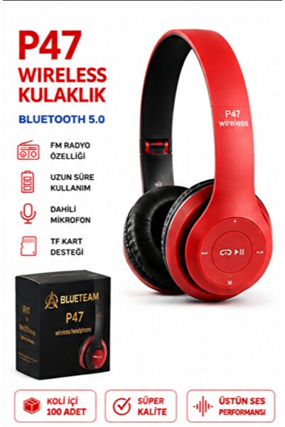 BlueTeam P47 KAFA ÜSTÜ BLUETOOTH KULAKLIK