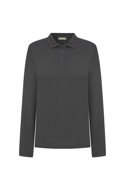 Mudo Polo Collar Long Sleeve T-Shirt
