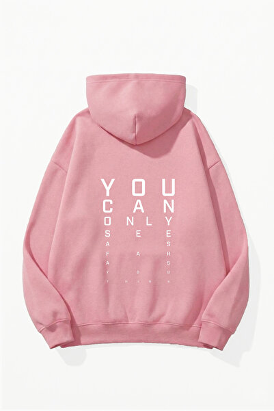 uyguntarz Unisex Soft Textured Focus Printed Design Oversize 3 Thread Hoodie ...