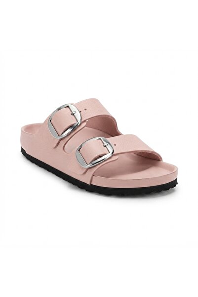 Bequemere Mk205 Powder Pink Genuine Leather Full Covered Cork Sole Double Buc...