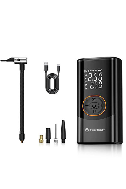 Techsuit Compresor Auto, AirXpert Pro AI2, Wireless, 1500mAh, Afisaj LED, Lan...