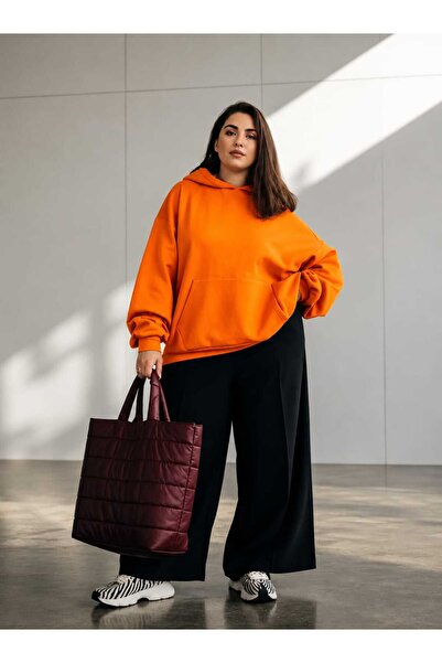 BENROMA 3 Yarn Combed Cotton Plus Size Unisex Sweatshirt Mq5