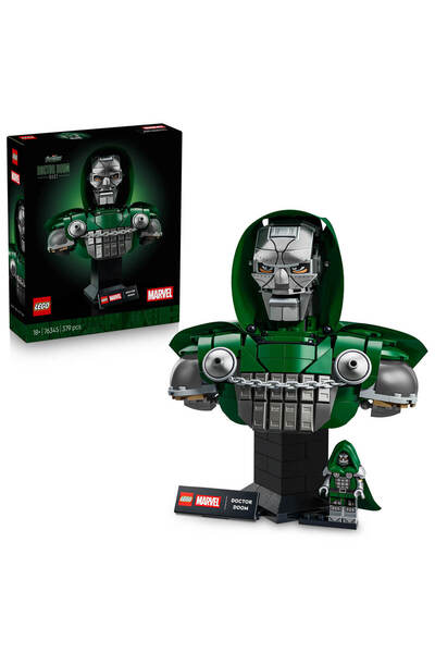 LEGO ǀ Marvel Doktor Doom Büstü 76345 - Yetişkinler için Dekoratif Model Yapı...