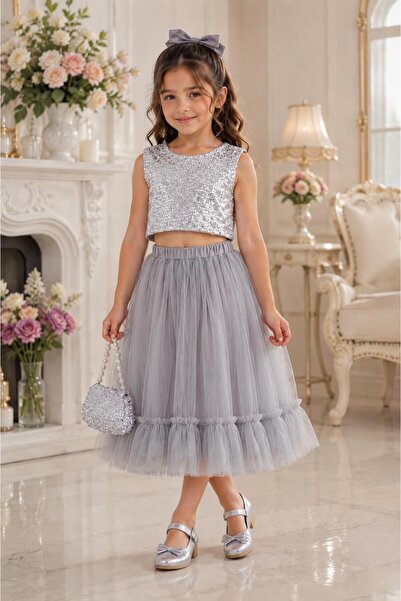 BES TREND Baby Girl Sequin Embroidered Party Prom Wedding Special Occasion Tw...