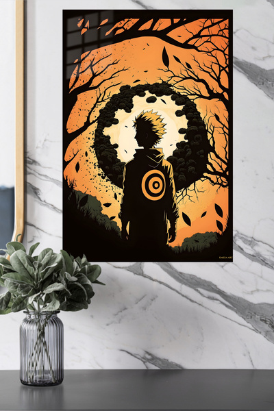 Emesa Art Naruto Uzumaki and Kurama Anime Metal Wall Art