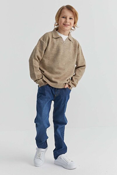PAULMARK Boy's Polo Neck Knitwear Sweater