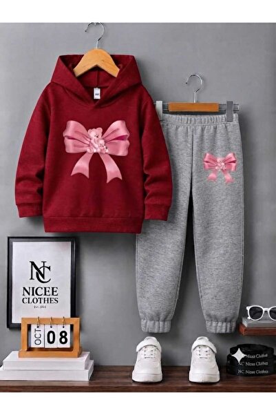 NC Nicee Clothes Children's Unisex Tracksuit (Bear Print in the Middle of the...