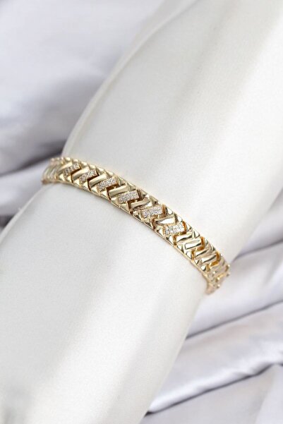 norsary Cm Geometric Model Zircon Stone Vip Series Gold Color Brass Women's B...