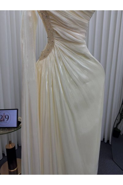 Boutique 219 Embroidered chiffon evening dress