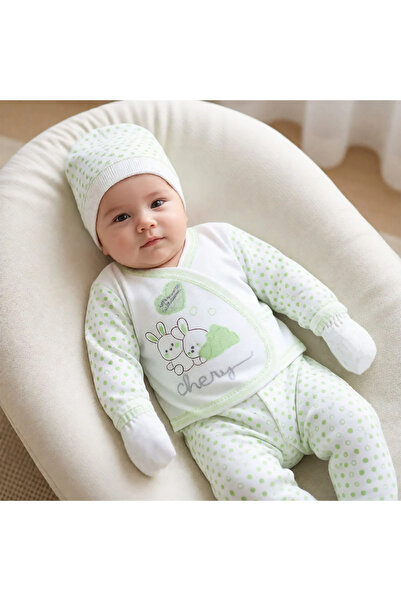 bebegen Chery Green 7-Piece Baby Hospital Discharge Set