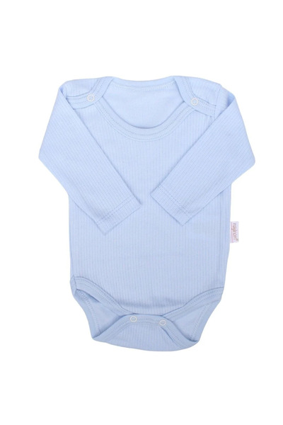 bebegen Baby Boy Blue Report Long Sleeve Bodysuit
