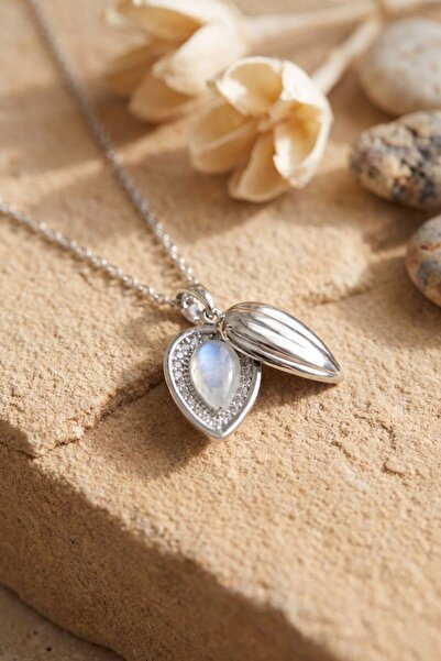 norsary 316L Steel Chain Silver Color Drop Bud Model Necklace