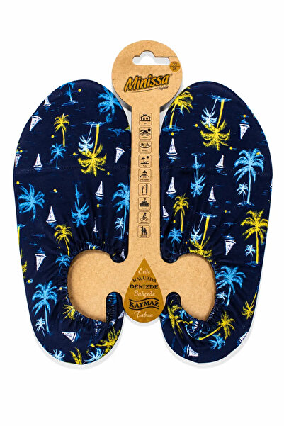 bebegen Boys' Laci Palm Tree Patterned Pool/Sea Booties Shoes Size 33-35