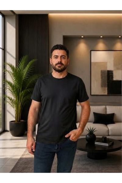 KILIÇ MODA Men's Black T-Shirt