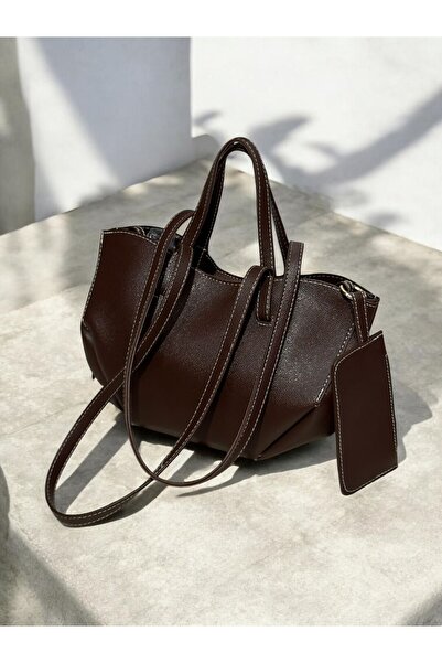 bag Women's Pln Model Medium Size Hand and Shoulder Bag