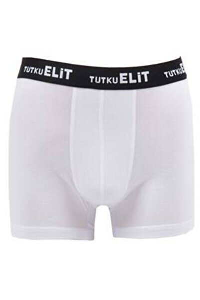 Zulu Ticaret Tutku-Modal Elastane Sports Men's Boxer 1252 |   White