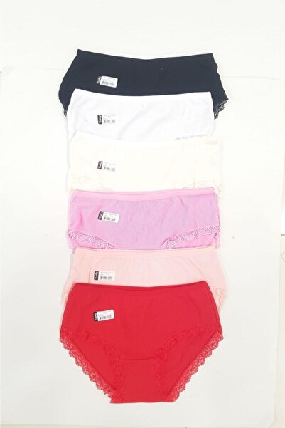 Zulu Ticaret Tutku-Women's Multi-Colored Camisole Bato 12-Pack Panties