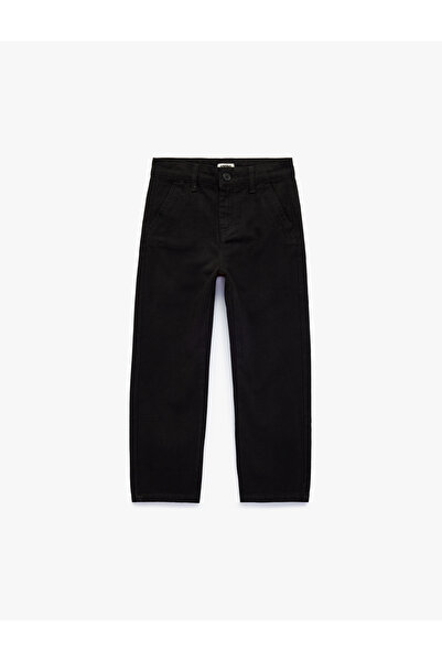 Koton Pamuklu Cep Detaylı Gabardin Chino Pantolon