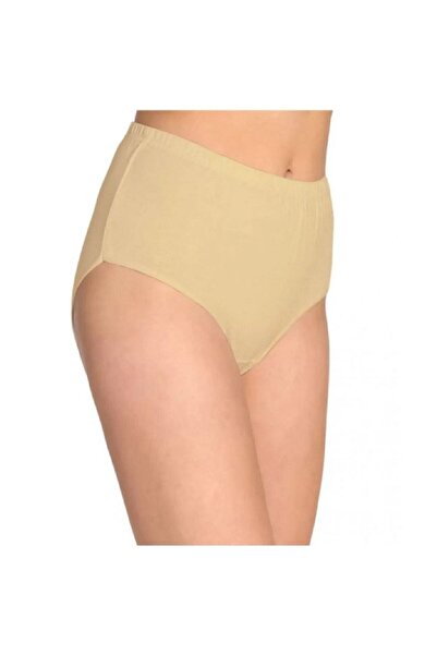 Zulu Ticaret Tutku-Women's Skin Cotton High Waist Bato Panties 6-Pack