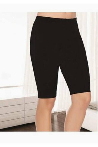 Zulu Ticaret Tutku-Leggings scurti din elastan modal negri pentru femei Elite...