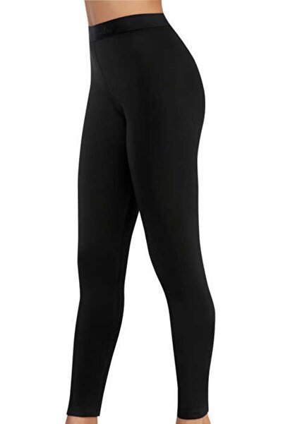Tutku Women's Black Thermal Long Leggings Clothing