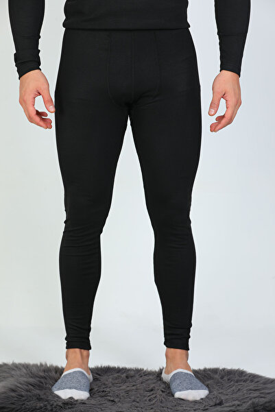 Zulu Ticaret Tutku-Earlywear termic negru pentru bărbați, 2 piese