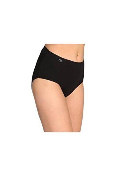 Zulu Ticaret Tutku-Women's Black Elastane Bato Panties 6-Pack
