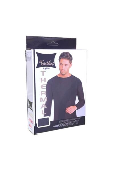Zulu Ticaret Tutku-Termal Black Underwear Men's Underwear Undershirt Undershi...