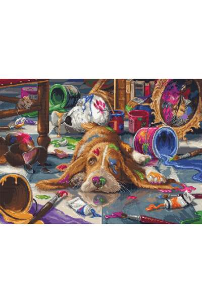 ILISART Kit de broderie punct în cruce Luca-S - B 2421 Culorile lui Picasso