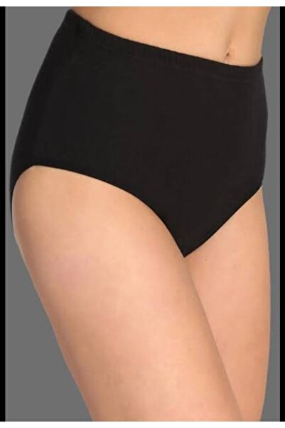 Zulu Ticaret Tutku-12 Pieces of Cotton Women's Panties with Written Message o...