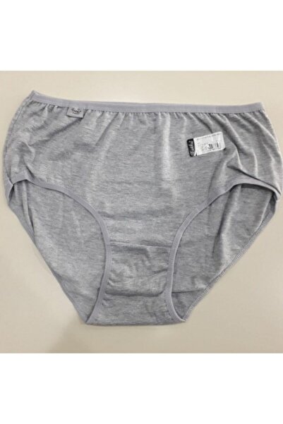Zulu Ticaret Tutku-Women's Gray İncebel Bato Panties 6-Pack
