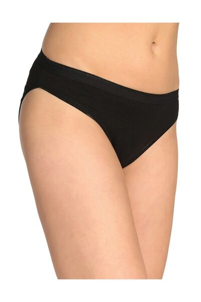 Zulu Ticaret Tutku-Women's 6-Pack Bikini Slip Panties (Black) New Season