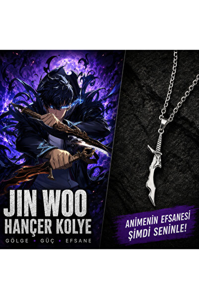 lootsepeti Anime Solo Leveling Sung Jin Woo Bıçak Çelik Kolye