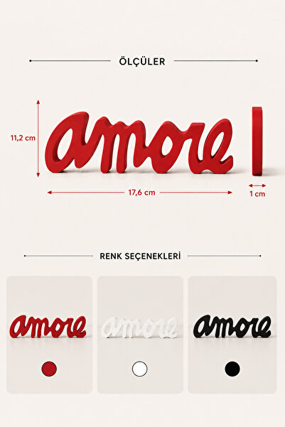 Smug Design 3D Amore Dekoratif Obje