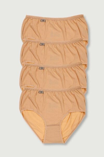 Zulu Ticaret Tutku-Women's Ten 4-Pack Lycra Bato Panties Elf568T0924Ccm4