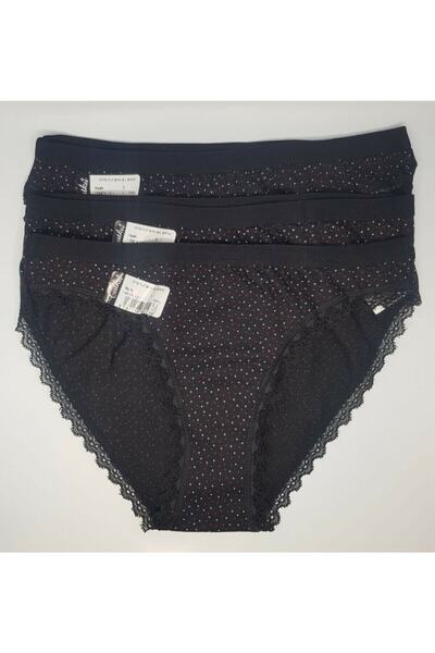 Zulu Ticaret Tutku-Grey Women's Işıl Bato Panties 6-Pack 0949