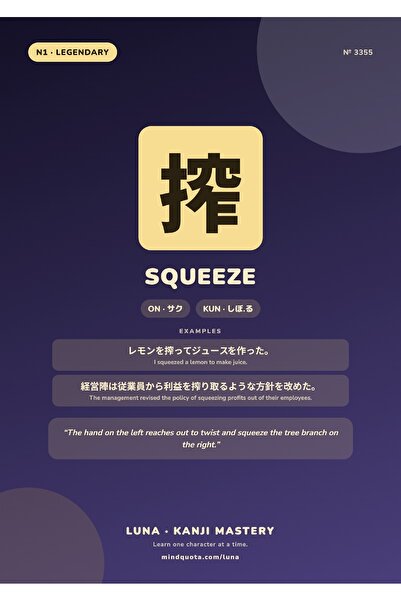 OEM Poster Infografic Kanji Stoarcere, Ghid Vizual Scriere Japoneza, Carton 2...