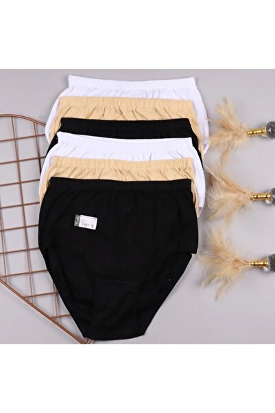 Zulu Ticaret Tutku-Iç Giyim Women's High Waist Bato Panties 6-Pack