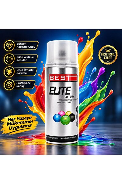 Best ELİTE AKRİLİK SPREY BOYA 400ML BEYAZ EŞYA BEYAZI RAL9301