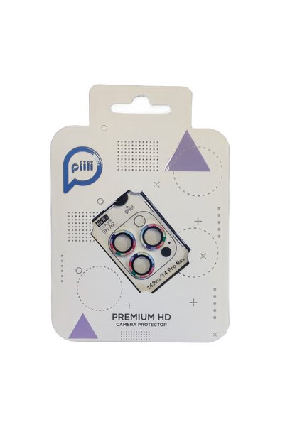 Piili iPhone 14 Pro / 14 Pro Max Hd Camera Lens Protector - Colorful Frame