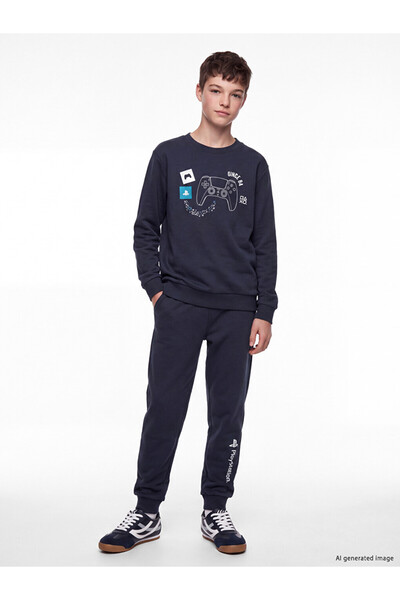 LC Waikiki Playstation printed boys' tracksuit set