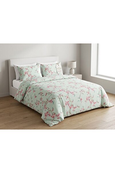 NİĞTEX King Size Floral Duvet Cover Set + 2 Pillowcases (200X220Cm)