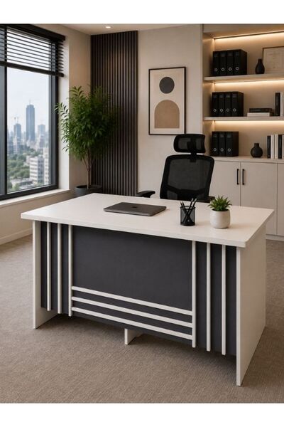 Generic Brand Desk Table Wooden 1,40 Meters White