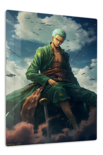 Emesa Art Roronoa Zoro Anime Metal Wall Art