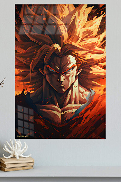 Emesa Art Goku Super Saiyan 4 Anime Metal Wall Art