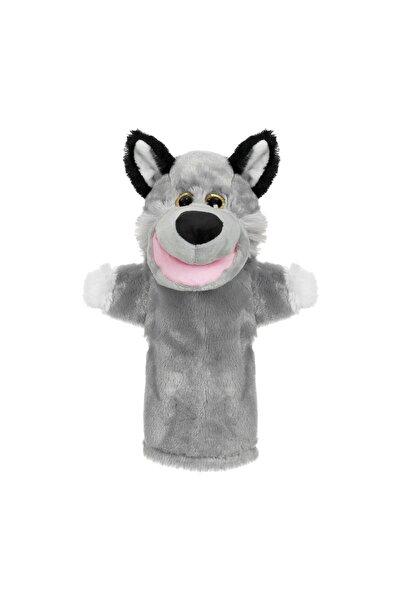 OEM Figurina din Plus Lup Gri pentru Teatru de Papusi 28cm, 28 cm – teatru pă...