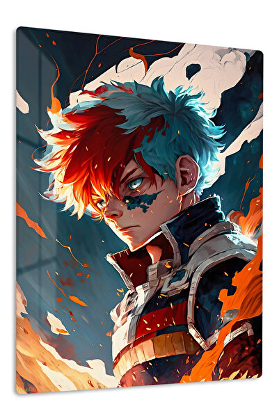 Emesa Art Shoto Todoroki Anime Metal Wall Art