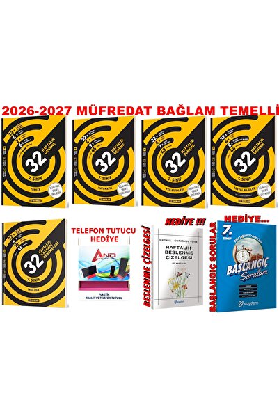 Hız Yayınları 7. SINIF 2026-2027 MÜFREDAT 32 HAFTALIK DENEME BAĞLAM TEMELLİ F...